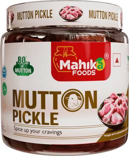 mahika foods Made With Naturally Fresh Mutton Pickle | Home Made Gosht Ka Achar Mutton Pickle