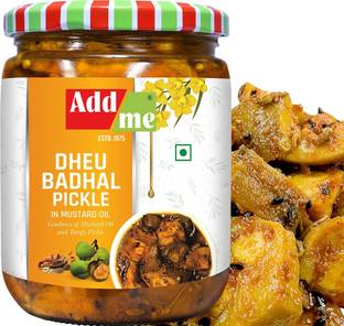 Add me Homemade Punjabi Himachali Dheu Badhal Pickle in mustard Oil 500gm Glass Pack Jackfruit Pickle