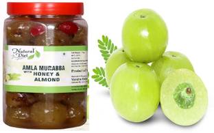 Natural Diet Amla Murabba with Honey & Almond Handmade Natural Homemade Honey Amla Murabba Amla Murabba