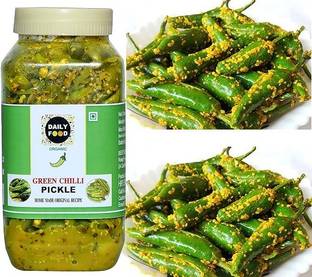 Daily Food Homemade Masalo Se Bana Chatpata Marwari Rajasthani Green Chilli Pickle Green Chilli Pickle