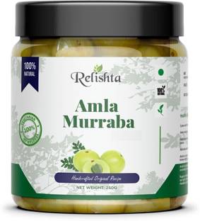 Relishta 100% Natural Amla Murabba - Handcrafted original recipe & Traditional Taste Amla Murabba