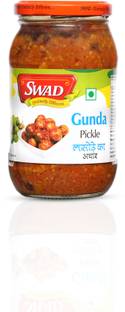 SWAD Distinctly Different & Delicious Gunda Pickle/ Lasoda Achaar 400g Lesua Pickle