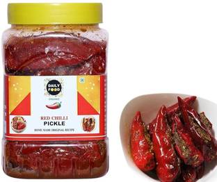 Daily Food Red Chilli Pickle Lal Mirch Ka Achar Best Homemade Handmade Pickle (800 g) Red Chilli Pickle