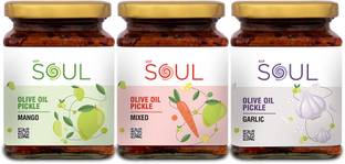 SOUL Mango Pickle Mixed Pickle Garlic Pickle Mango, Mixed, Garlic Pickle