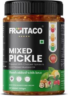 fruitaco Mixed Pickle – Authentic Indian Pickle with Tangy and Spicy Flavor | Mixed Pickle