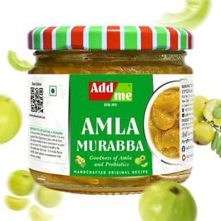 Add me Seedless Dry Fine Quality Without Sugar Syrup Glass Jar Amla Murabba