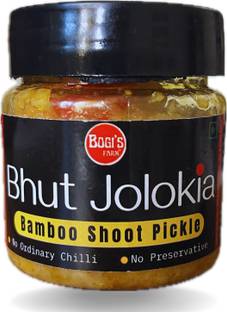 Bogisfarm Authentic Bamboo Shoot Bhut Jolokia King Chilli Bamboo Pickle
