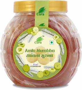 Cura AMLA MURABBA 1kg | Rich Source Of Fibre | Smooth Digestion Amla Murabba