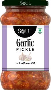 SOUL Gralic Pickle 400 Gm in Sunflower Oil Garlic Pickle