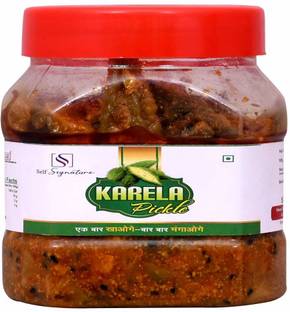 self signature Homemade Karela Achar Bitter Gourd Pickle