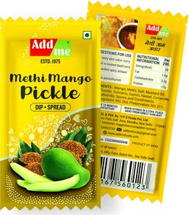Add me Methi Mango Pickle sachets best for travelling, tiffin, office etc(Pack of 48) Mango Pickle