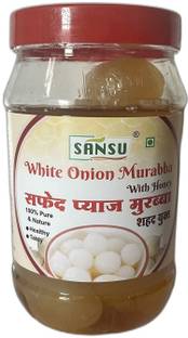 Sansu Premium Quality Homemade Pure Organic White Onion Murabba With Honey Onion Murabba