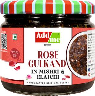 Add me Sweet Rose Gulkand in Mishri & Elaichi 350gm |Fresh Red Rose Petal Jam Gulkand Gulkand