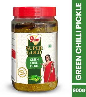 9am Super Gold Green Chilli Pickle