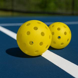 Leosportz 40 Holes Outdoor Pickleballs - Official Ball of USA Approved Pickleball Ball