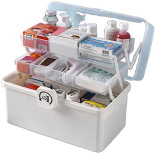 Merish Medical Box, First aid Box , Multi Utility Storage with Handle Merish Medical Box Pill Box