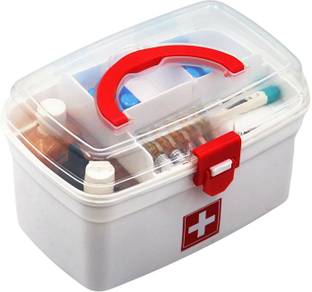 Prachi NA Medicine Box, Medical Box, First aid Box , Multi Utility Storage with Handle Pill Box