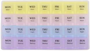 RAVARIYA 28 DAYS Pill Box Holder Medicine Storage Organizer Case Container PACK OF 1 Pill Box