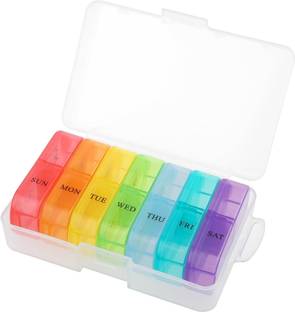 INKULTURE 7 Days Days Medicine Tablets Organizer Case Travel Pill Box For 2 Times a Day | 01 Pcs Pill Box