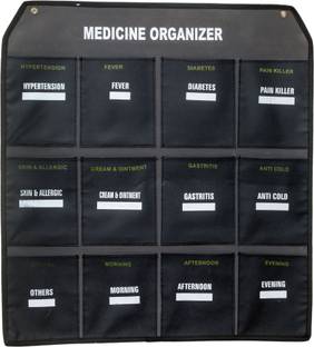 SIDDHARTH Pill Storage Pouch Medicine Organizer With 12 Pouches Pill Box
