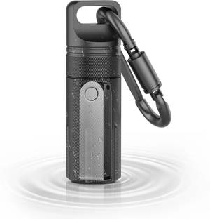 ELAIMEI Not Applicable Portable Pill Box with Carabiner Waterproof Medication Storage Tube Pill Box Pill Box