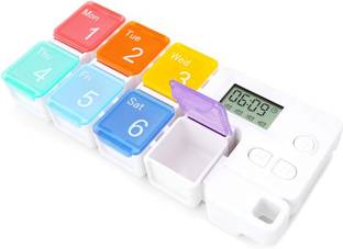 PREMSONS 7 Day Electric Pill Organizer with Reminder Alarm Pill Box
