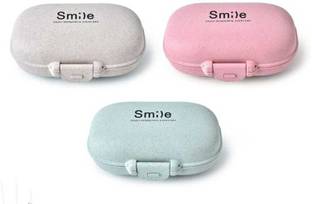 H&M Store Day 4 Compartment Pill Box, Travel Pill Case, Moisture Proof, Daily Tablet Case 1pc Pill Box