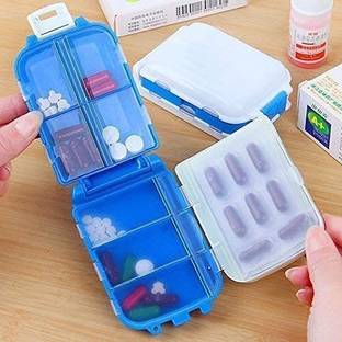 Top Select 7DAYS Medicine Pills Mini Vitamin Tablet Case Organizer Travel PACK OF 1 Pill Box