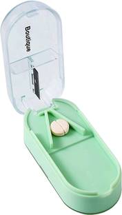 Naama Manual Pill cutter & Organizer in One Pill Splitter For Travel (Pack of 1) Portable Tablet Cutter with Blade and Storage Compartment,Cutting & Storage in 1 Manual 2 in 1 Pill Cutter & Storage Box