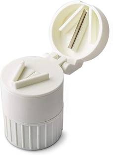 Naama 3 in 1 Tablet/Pill Cutter, Crusher, Grinder and Pill Storage Box Manual Pill Cutter/Crusher