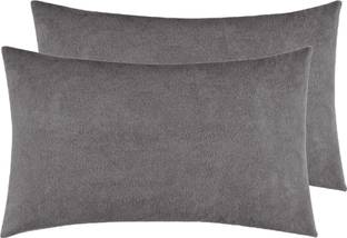 Mattress Protector Plain Cotton Filled Zipper Standard Size Pillow Protector