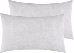GADDA CO Plain Cotton Filled Zipper Standard Size Pillow Protector