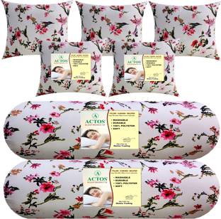ACTOS Microfibre Bolster Pack of 7 Floral