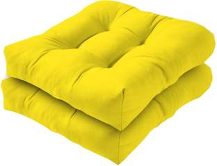 softlyf Microfibre Floor Cushion Pack of 2 Solid Seat Patio Cushion Pillow For Chair, Balcony, Meditation, Outdoor, 50 x 50 cm