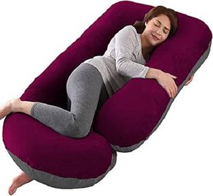 OZLY ultra soft j shaped pillow Polyester Fibre, Microfibre Solid Pregnancy Pillow Pack of 1