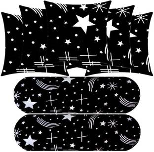 PALVIT Microfibre Bolster Pack of 7 Abstract