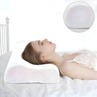 credicus Cervical Contour Smooth Memory Foam Pillow, Orthopedic, Stomached, Side Sleepers Memory Foam Nature Orthopaedic Pillow Pack of 1