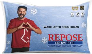 Repose NA Polyester Fibre Solid Sleeping Pillow Pack of 1