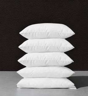 CATHROL 5 Pillows Cotton Solid Sleeping Pillow Pack of 5
