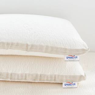SPRINGTEK Charcoal 100% Natural Latex Solid Orthopaedic Pillow Pack of 1