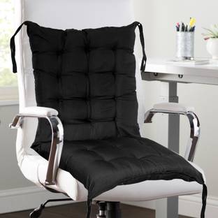 KUBER INDUSTRIES Microfibre Solid Chair Pad Pack of 1