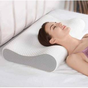 REYCONA Memory Foam Orthopaedic Pillow Pack of 1 Solid cervical Contour Memory Foam Pillow, Stomached, Anti-Snoring, Side Sleepers