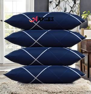LIPONOS LUXURY Cotton Solid Sleeping Pillow Pack of 4