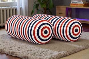 ACTOS Microfibre Bolster Pack of 2 Geometric Combo Set Of 2