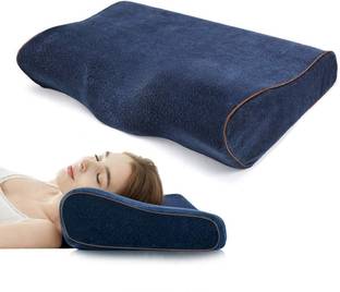 araami MEMORY FOAM ORTHOPEDIC CONTOUR NECK CURV PILLOW FOR SLIPPING BED PILLOW Memory Foam Solid Sleeping Pillow Pack of 1