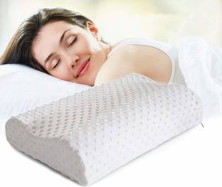 Anjum Memory Foam Solid Orthopaedic Pillow Pack of 1