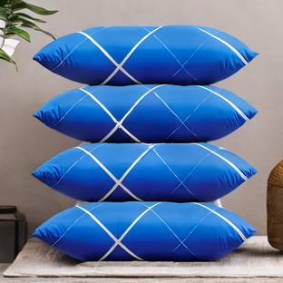 YPOLOIPO LUXURY Polyester Fibre Abstract Sleeping Pillow Pack of 4