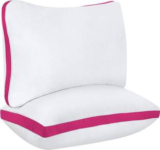 Mom's Moon Cozy Comfort Gusseted Pillow Microfibre Solid Sleeping Pillow Pack of 2