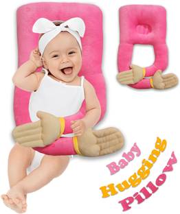 Pseudo Hug pillow Cotton Solid Baby Pillow Pack of 1