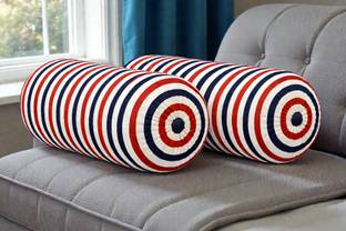 ACTOS Microfibre Bolster Pack of 2 Geometric Combo Set Of 2